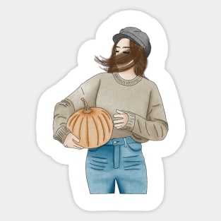 Harvest girl Sticker